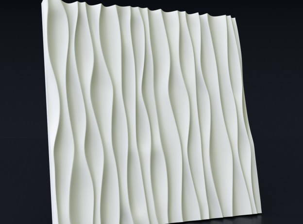 Форма для 3d панелей 500*500 Волна Эльба