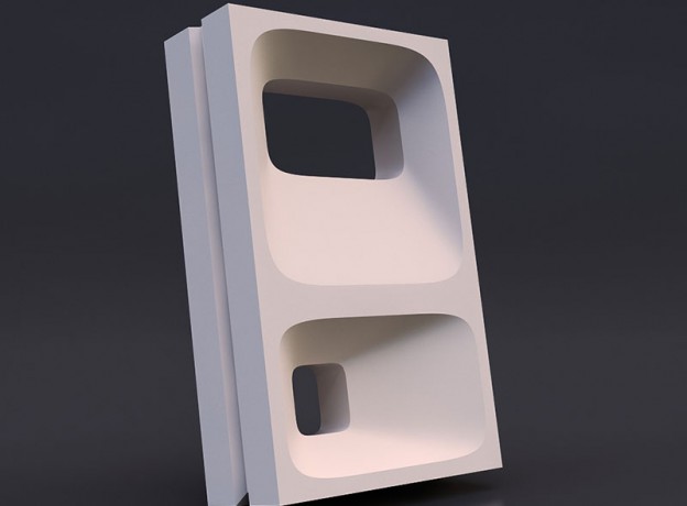 Форма для изготовления 3D блока 001