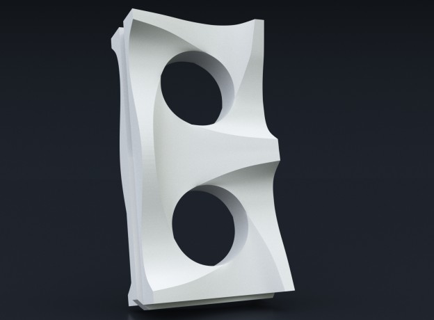 Форма для изготовления 3D блока 005