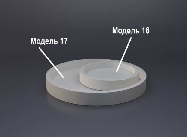 Форма Кашпо Модель 16 - Тарелка 1